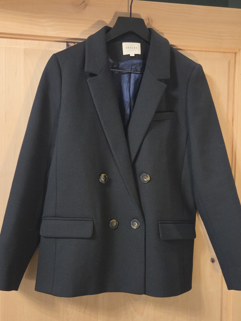 Sezane Christie Jacket Black - Size 6